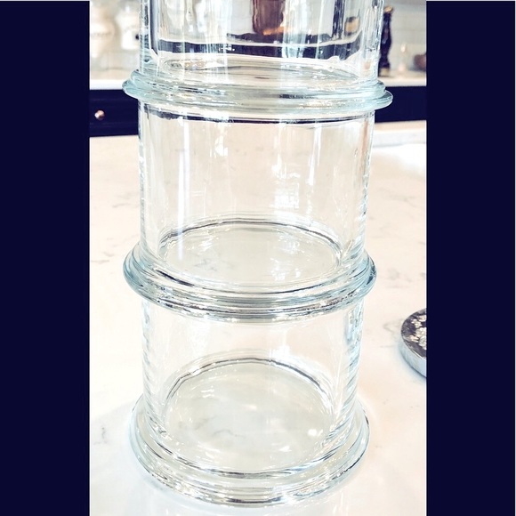 Storage & Organization 4 Sealed Lid Glass Canisters Poshmark